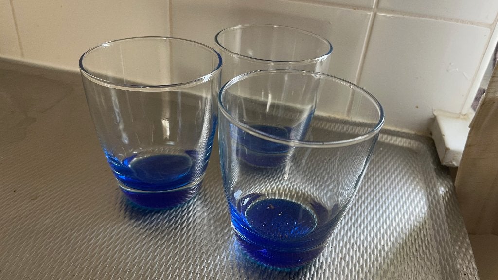 3 drinkglazen, Glas of Glazen, Overige merken, Ophalen of Verzenden, Modern