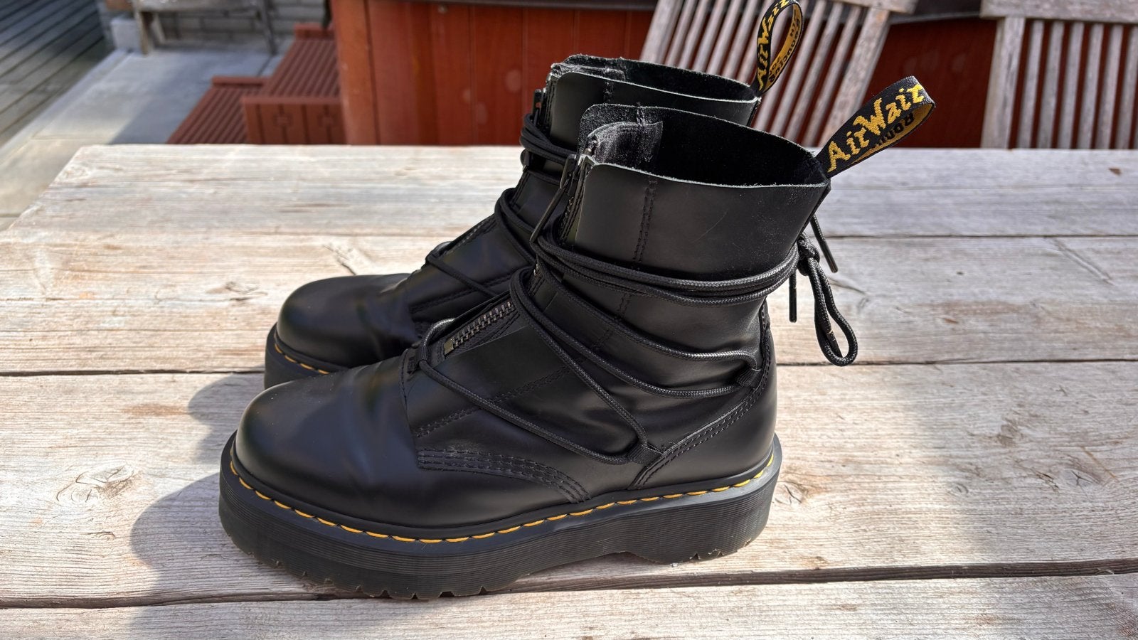 Dr. Martens Jarrick II - Maat 43, Ophalen of Verzenden, Zo goed als nieuw, Zwart, Lage of Enkellaarzen