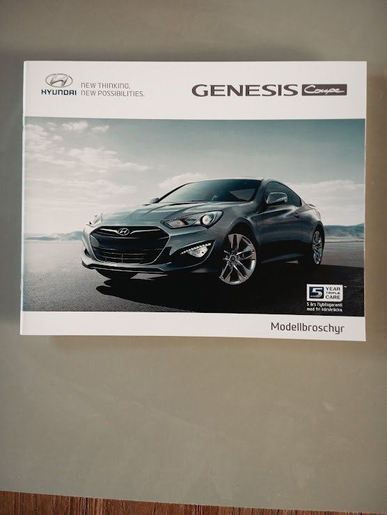 Hyundai Genesis Coupe 2012 34 pag. Zweeds, Verzenden, Zo goed als nieuw, Overige merken