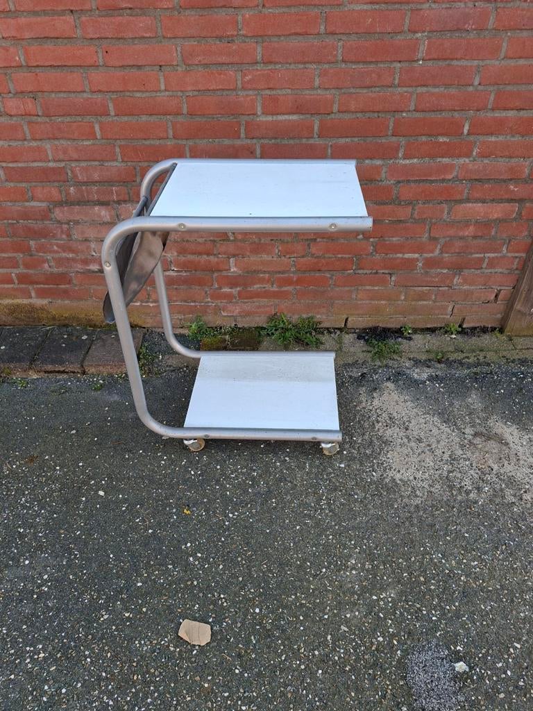 Computertafeltje, wit., Huis en Inrichting, Woonaccessoires | Kapstokken, Gebruikt, Minder dan 100 cm, Hout, Ophalen