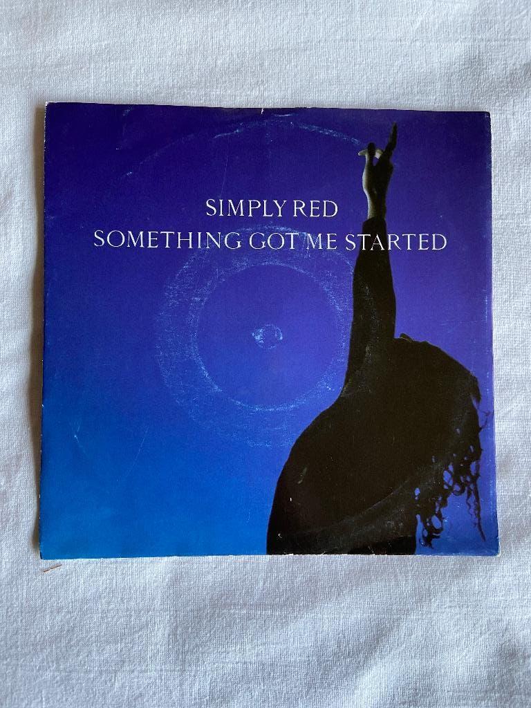 simply red - something got me started, 7 inch, Single, Ophalen of Verzenden, Zo goed als nieuw