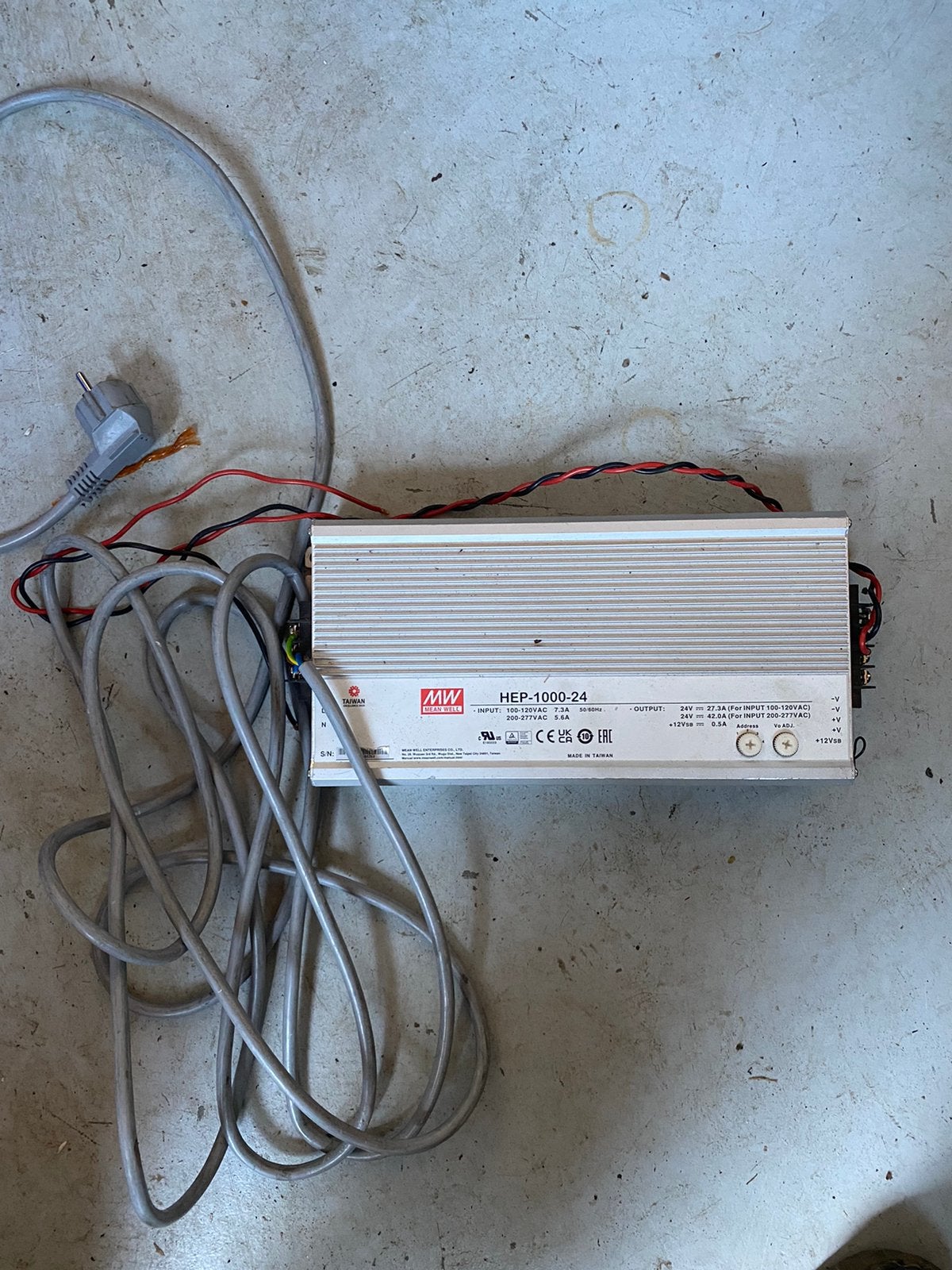 Meanwell 24volt omvormer 24v 230 schakelnetvoedingmodule, Ophalen of Verzenden, Zo goed als nieuw