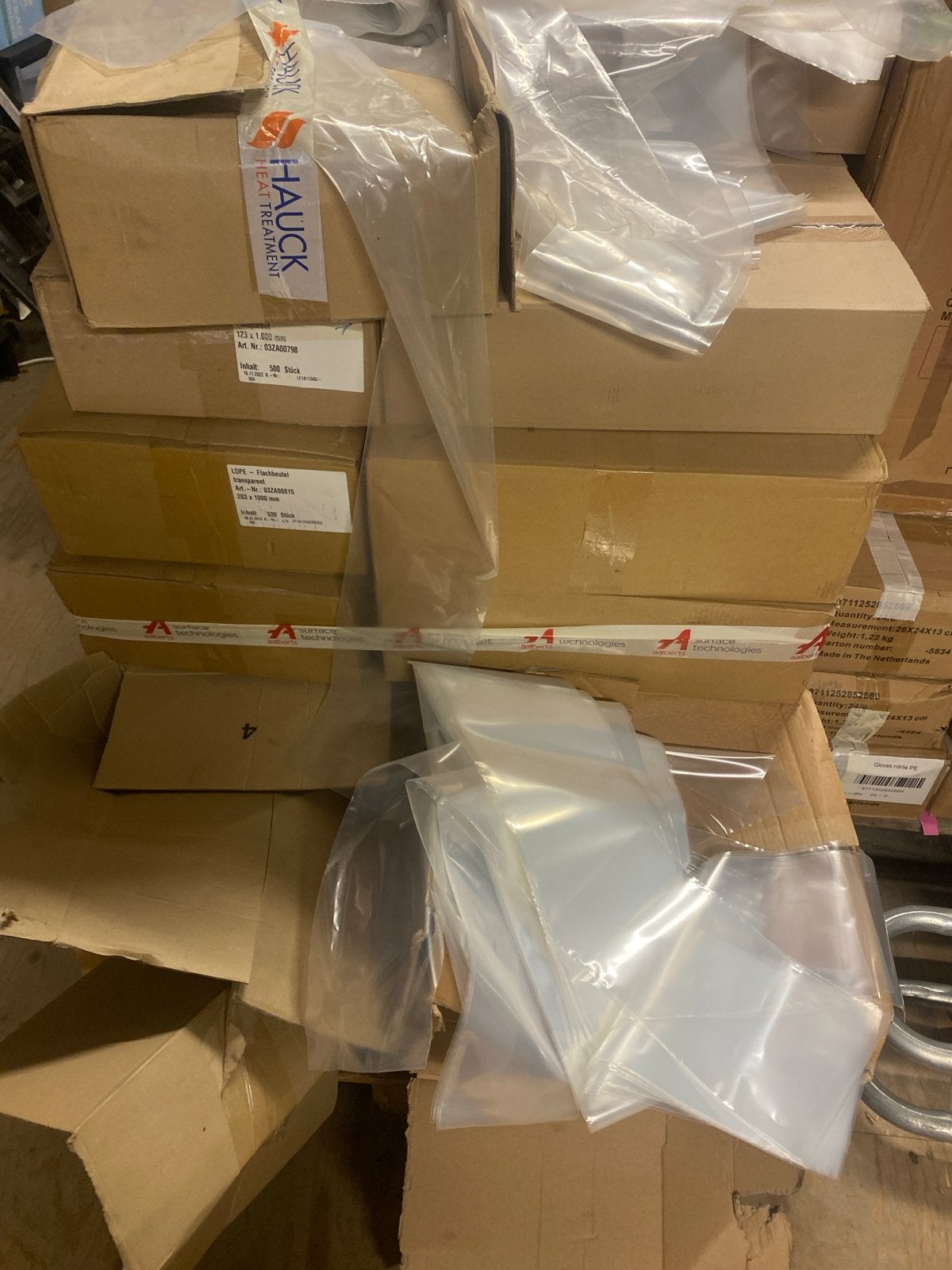 Ruim 7500 plastic inpakzakken in diverse maten, Ophalen of Verzenden