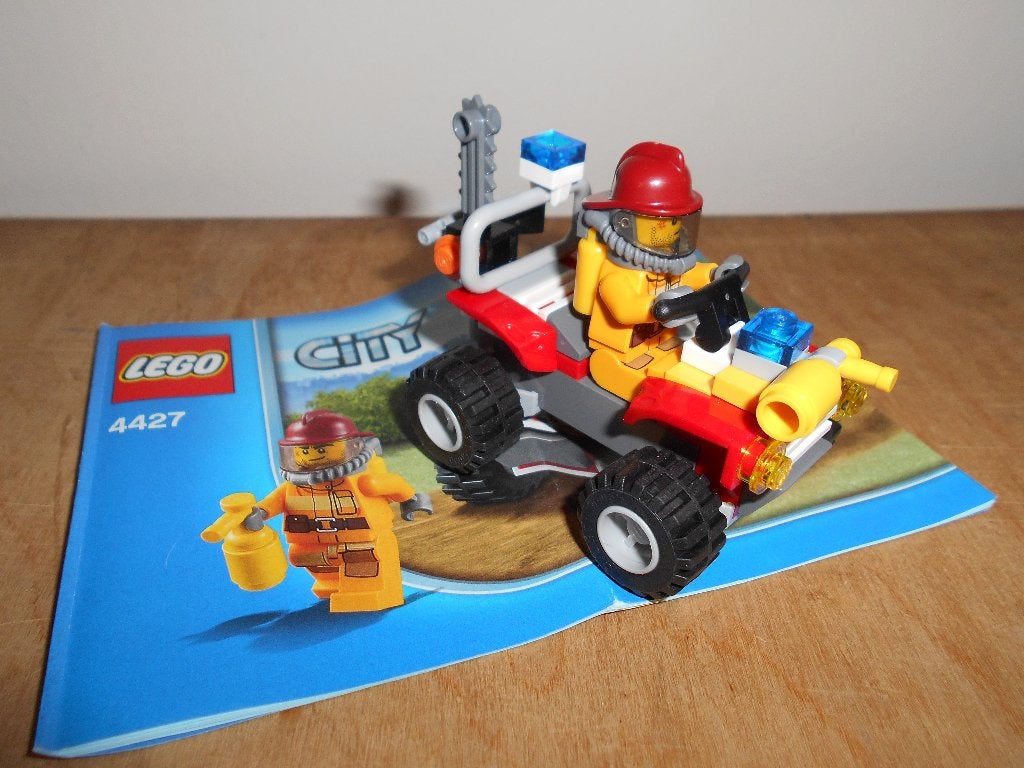 Lego 4427 brandweerman met quad, Ophalen of Verzenden, Gebruikt, Complete set, Lego