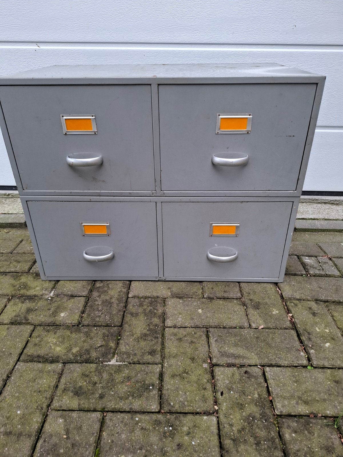 2 Retro Metalen Ladekasten - Industrieel Design, Ophalen