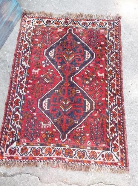 Oud Vintage Wollen Perzisch Tapijt Vloerkleed - Roemenie, Gebruikt, T, 200 cm of meer, Ophalen of Verzenden