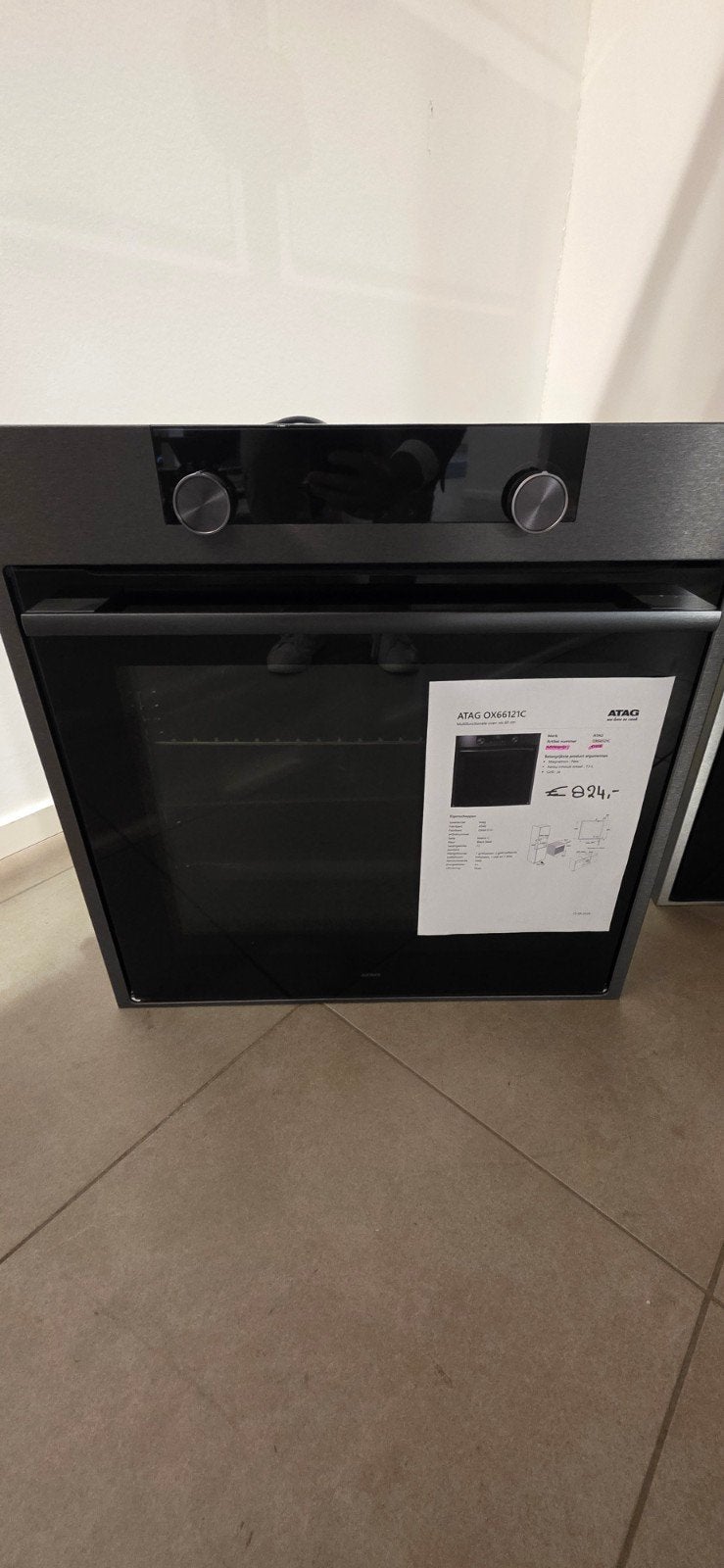 ATAG OX66121C Showroom Model Multifunctionele Oven 60cm, Ophalen, Oven, Hete lucht, Nieuw