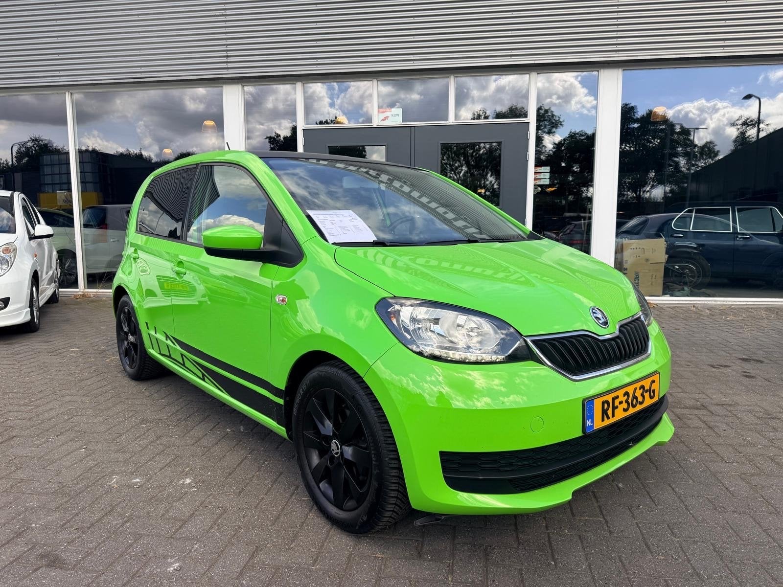 Skoda Citigo 1.0 60pk 5 deurs 2018 Groen, Auto's, Voorwielaandrijving, Stof, Zwart, Origineel Nederlands