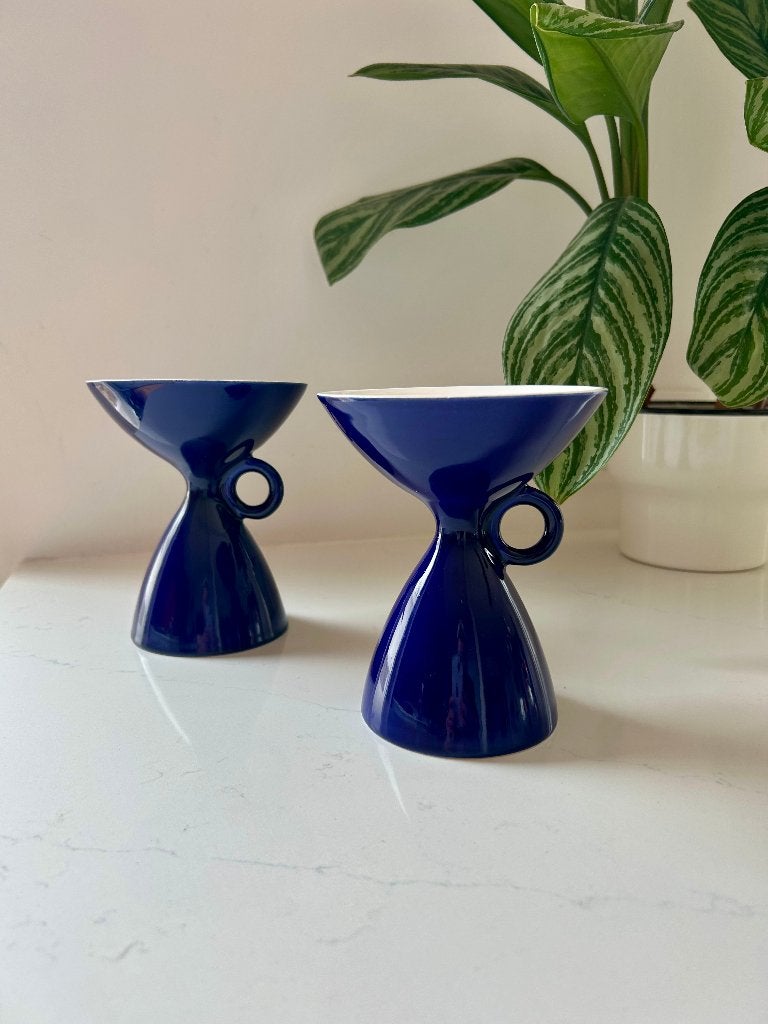 2x Diabolocup Cor Unum | Diabolo kop | Dutch design, Antiek en Kunst, Object, Ophalen of Verzenden, 13 cm, Steen/keramiek