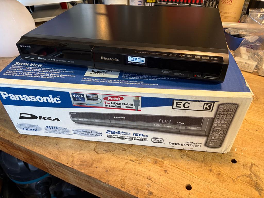 Panasonic DMR-EH57 DVD Recorder met 160GB HDD en HDMI, Ophalen of Verzenden