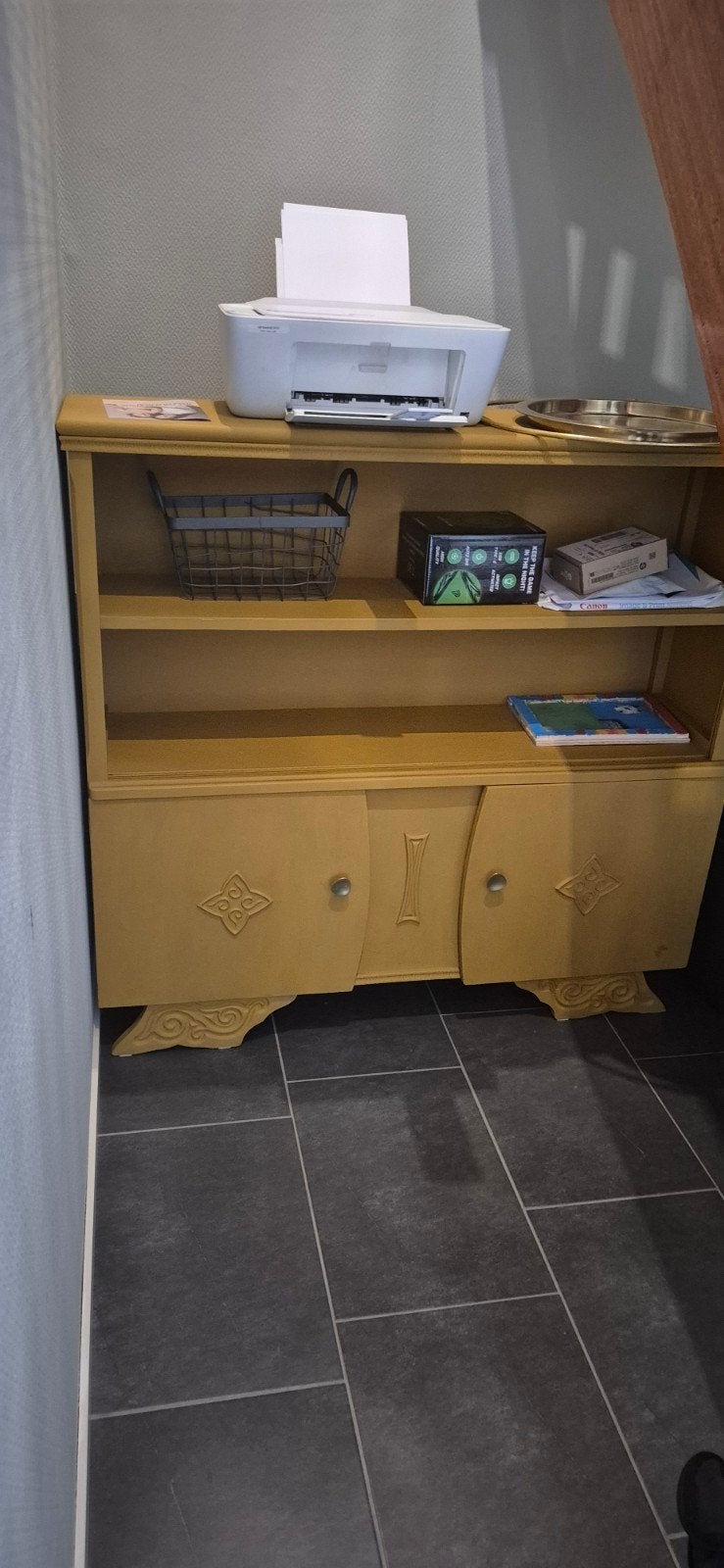 Prachtige antieke vitrinekast, Huis en Inrichting, Ophalen, Gebruikt