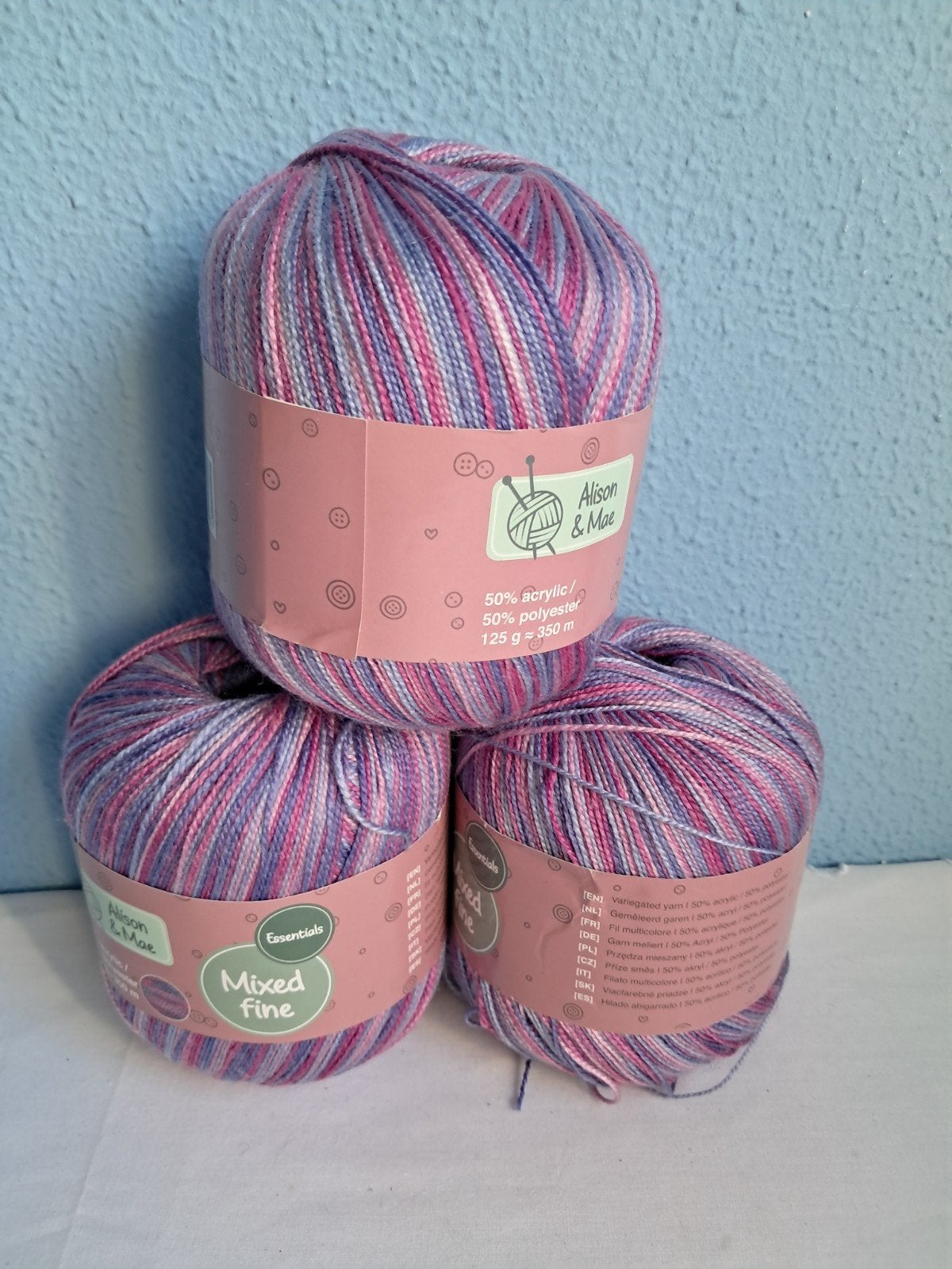 Alison & Mae Essentials Mixed Fine zijn haak- en breigaren., Hobby en Vrije tijd, Ophalen of Verzenden