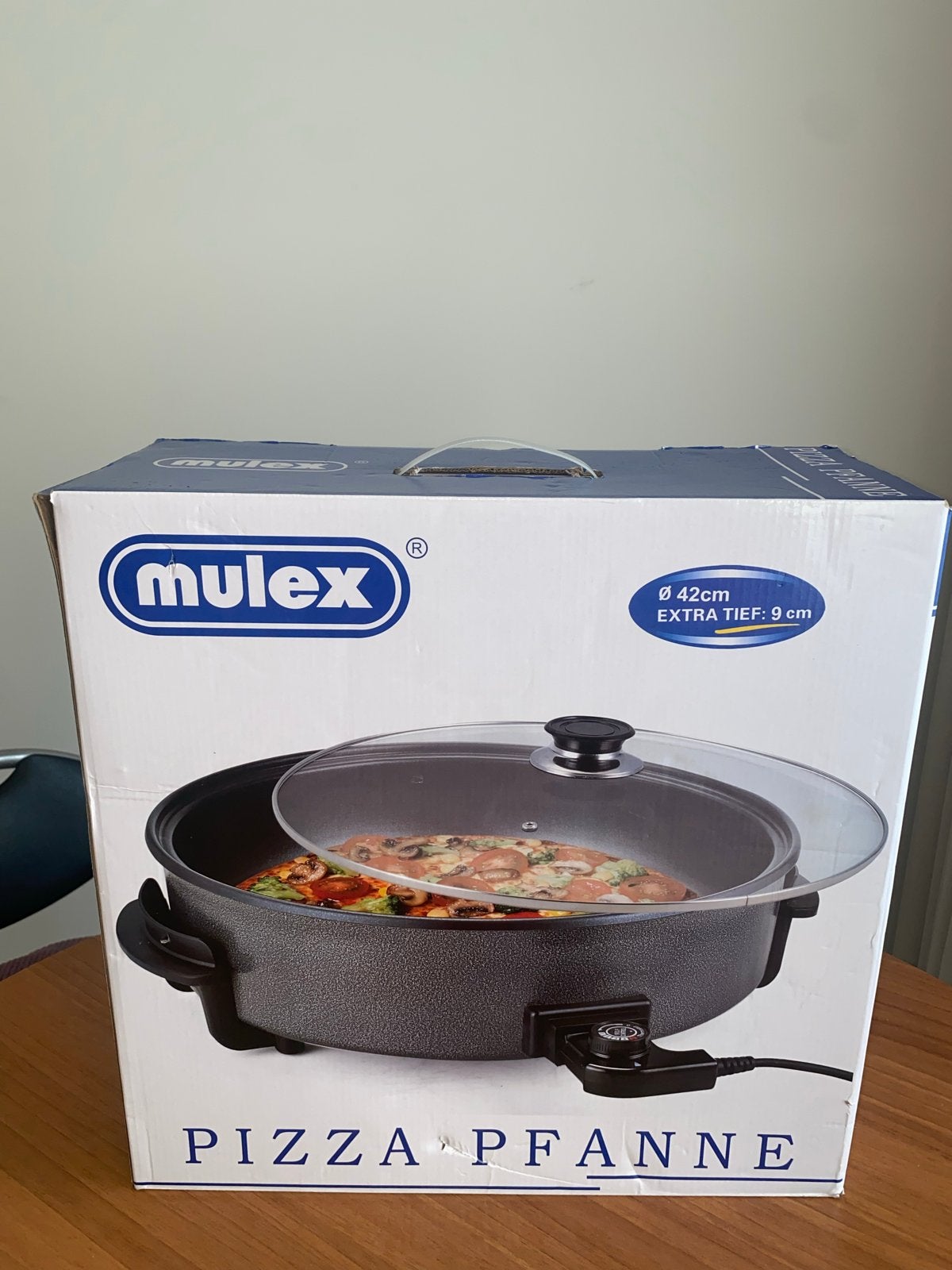 Mullex Pizza-/hapjespan kippiepan elektrisch- Nieuw in doos!, Ophalen of Verzenden, Nieuw