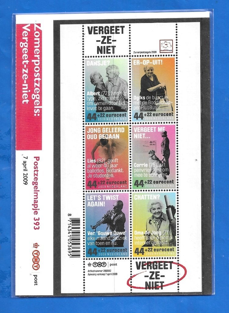Postzegelmapje 393 Zomerzegels Vergeet-ze-niet - 2009, Verzenden, Na 1940, Postfris