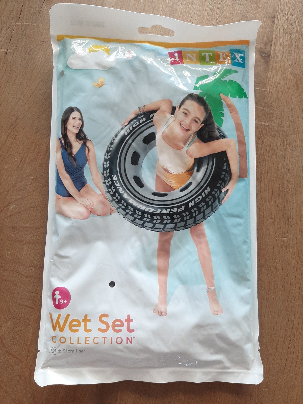Intex Wet Set Opblaas Autoband 91cm, Kinderen en Baby's, Speelgoed | Buiten | Opblaasfiguren, Ophalen of Verzenden, Nieuw