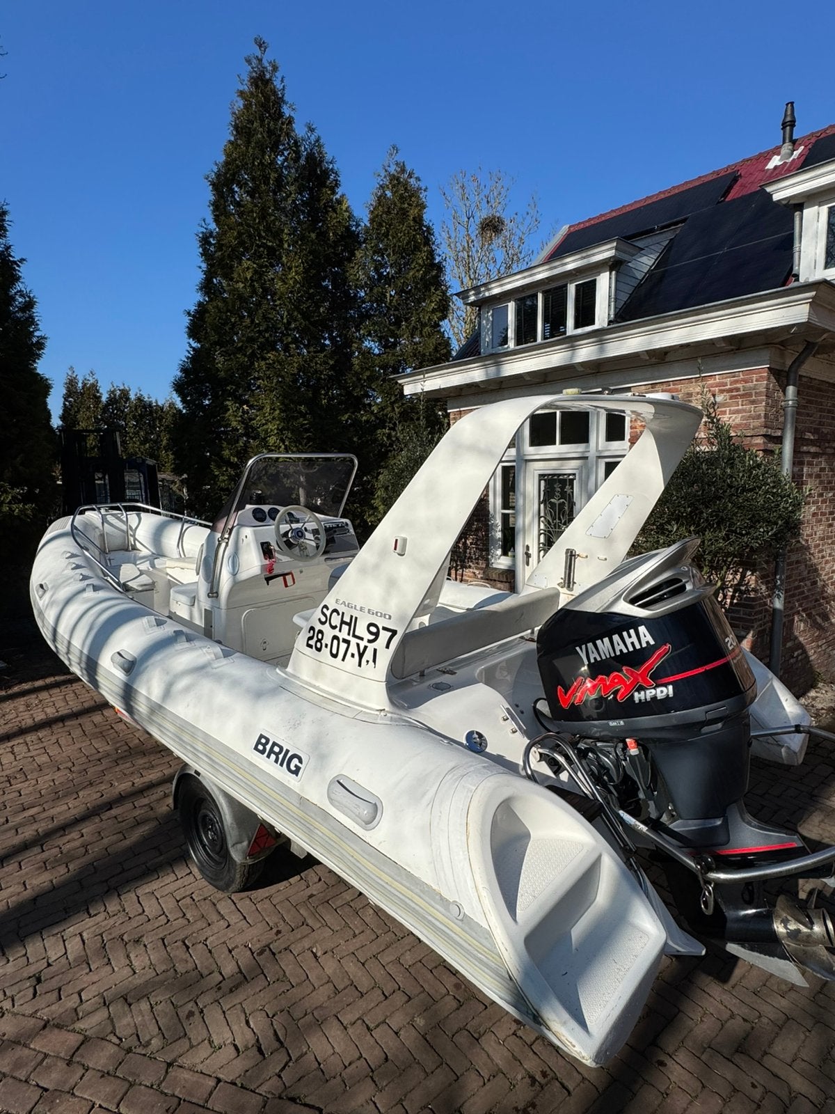 Brig Eagle 600 + 200pk Yamaha HPDI VMAX (265uur) ZEER SNEL, Watersport en Boten, Rubberboten, Ophalen of Verzenden, Zo goed als nieuw