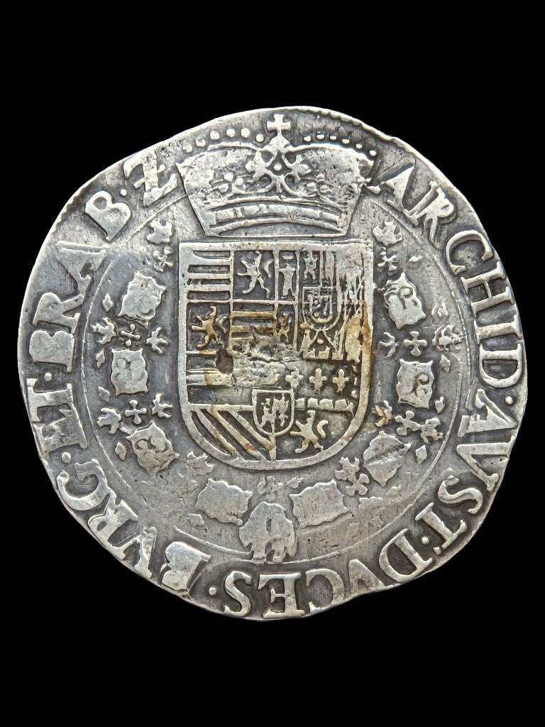 Patagon 1612-1621 Albert en Issabella, Postzegels en Munten, Vóór koninkrijk, Zilver, Losse munt, Overige waardes