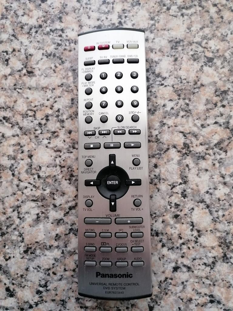 Panasonic EUR7623X40 Afstandsbediening - Nieuwstaat, Ophalen of Verzenden, Zo goed als nieuw, Universeel, Dvd