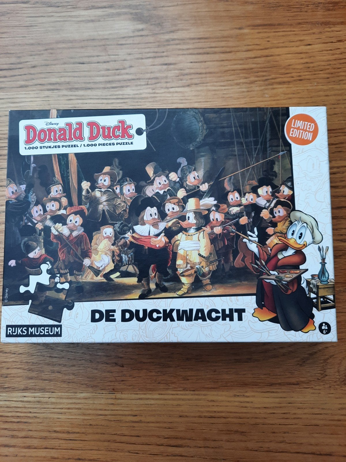 Donald Duck 'De Duckwacht' 1000 stukjes puzzel, Ophalen of Verzenden, 500 t/m 1500 stukjes, Gebruikt, Legpuzzel