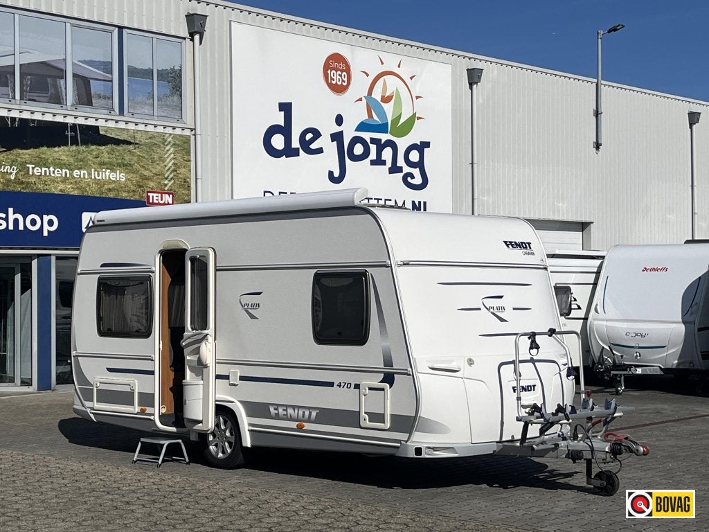 Fendt Platin 470 TB Mover - Thule luifel -, Caravans en Kamperen, Rondzit, Bedrijf, Overige typen, 5 tot 6 meter