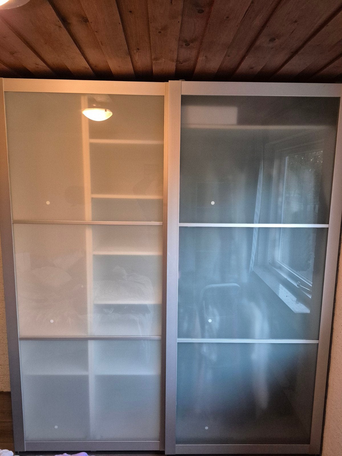 Ikea Pax kast met glazen schuifdeuren 200x236 cm, Huis en Inrichting, Kasten | Kledingkasten, Ophalen, Met deur(en), Gebruikt
