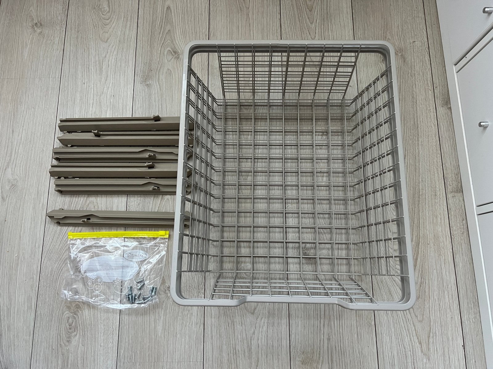 IKEA Komplement - 3 draadmanden met geleiders, Huis en Inrichting, Ophalen of Verzenden, Gebruikt