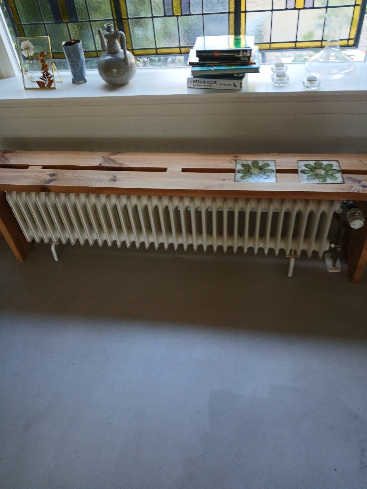 Radiator met thermostaatkraan, Doe-het-zelf en Verbouw, Verwarming en Radiatoren, Ophalen, 30 tot 80 cm, Gebruikt, Radiator