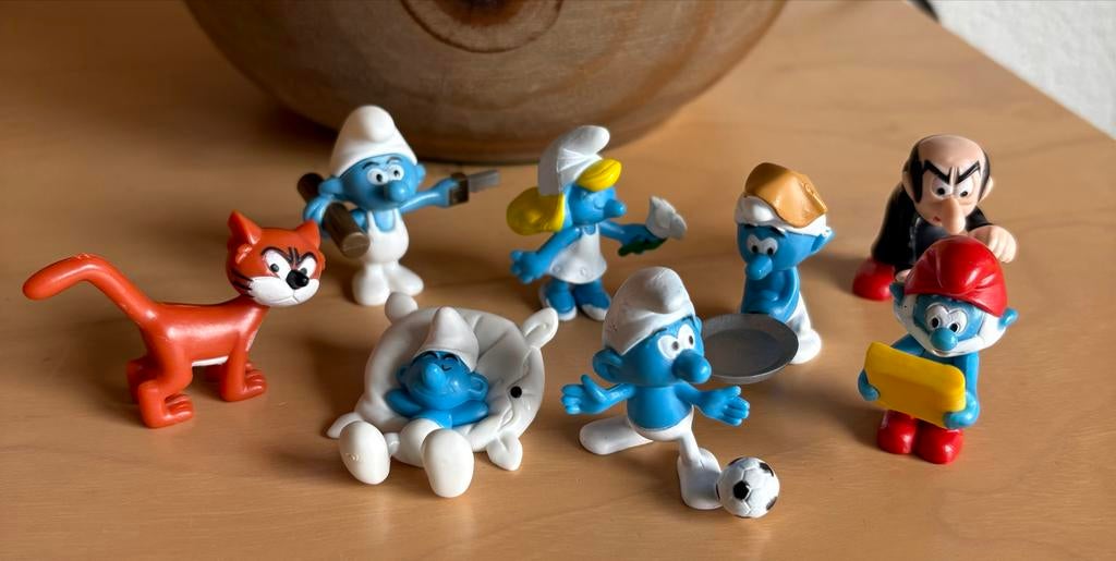 Smurfen figuren set - Diverse Smurfen, Azraël en Gargamel, Ophalen of Verzenden, Gebruikt, Verschillende Smurfen, Poppetje, Figuurtje of Knuffel