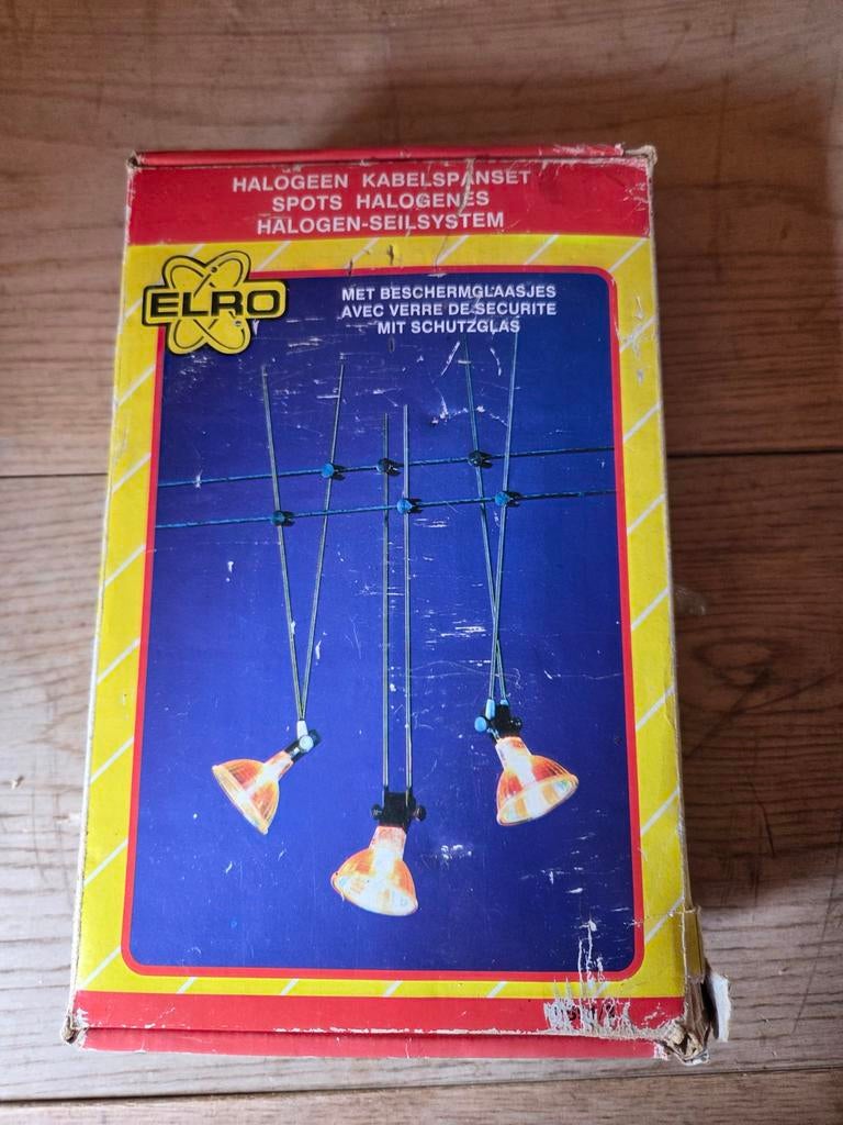 ELRO Halogeen Kabelspanset - 3 Spots, Ophalen of Verzenden, Nieuw, Modern