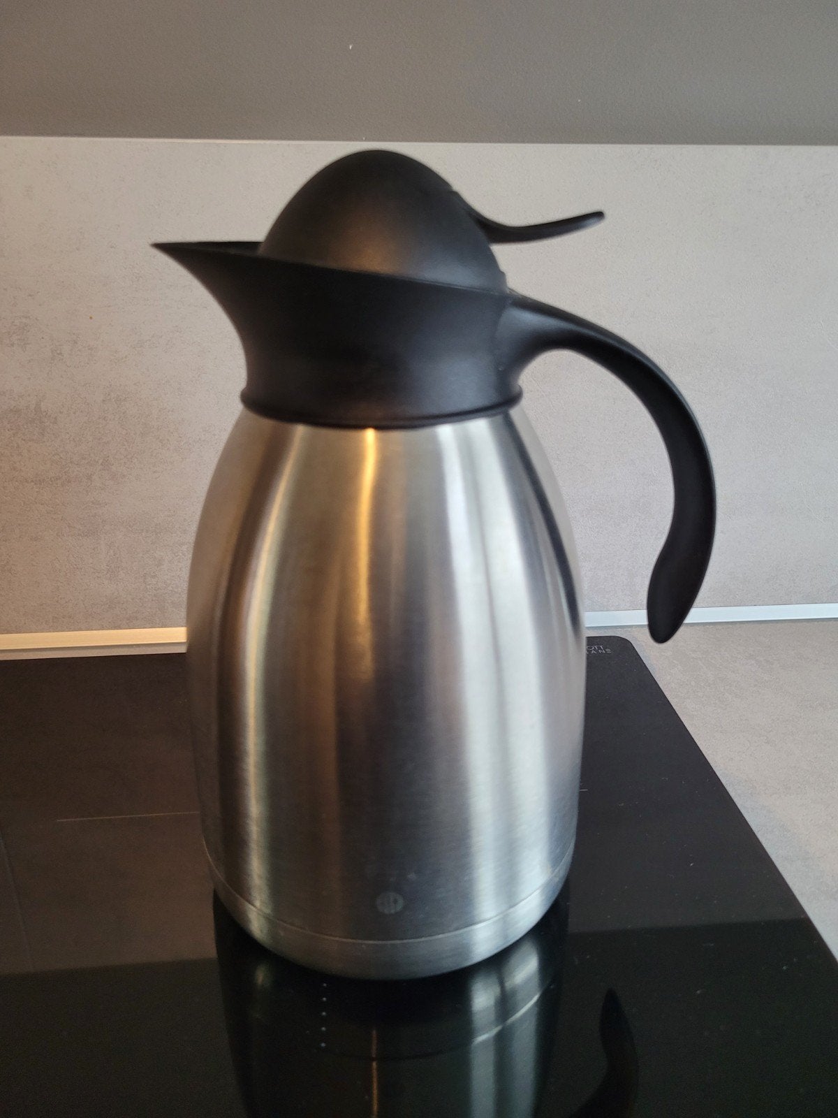 Hendi Thermoskan 1.5 liter, Gebruikt, Hendi, Zilver, Ophalen of Verzenden