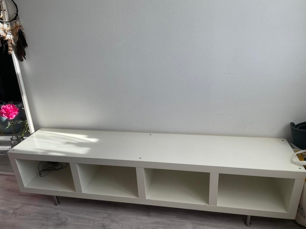 IKEA tv stand, shelf, Ophalen, Gebruikt, 100 tot 150 cm, Minder dan 100 cm