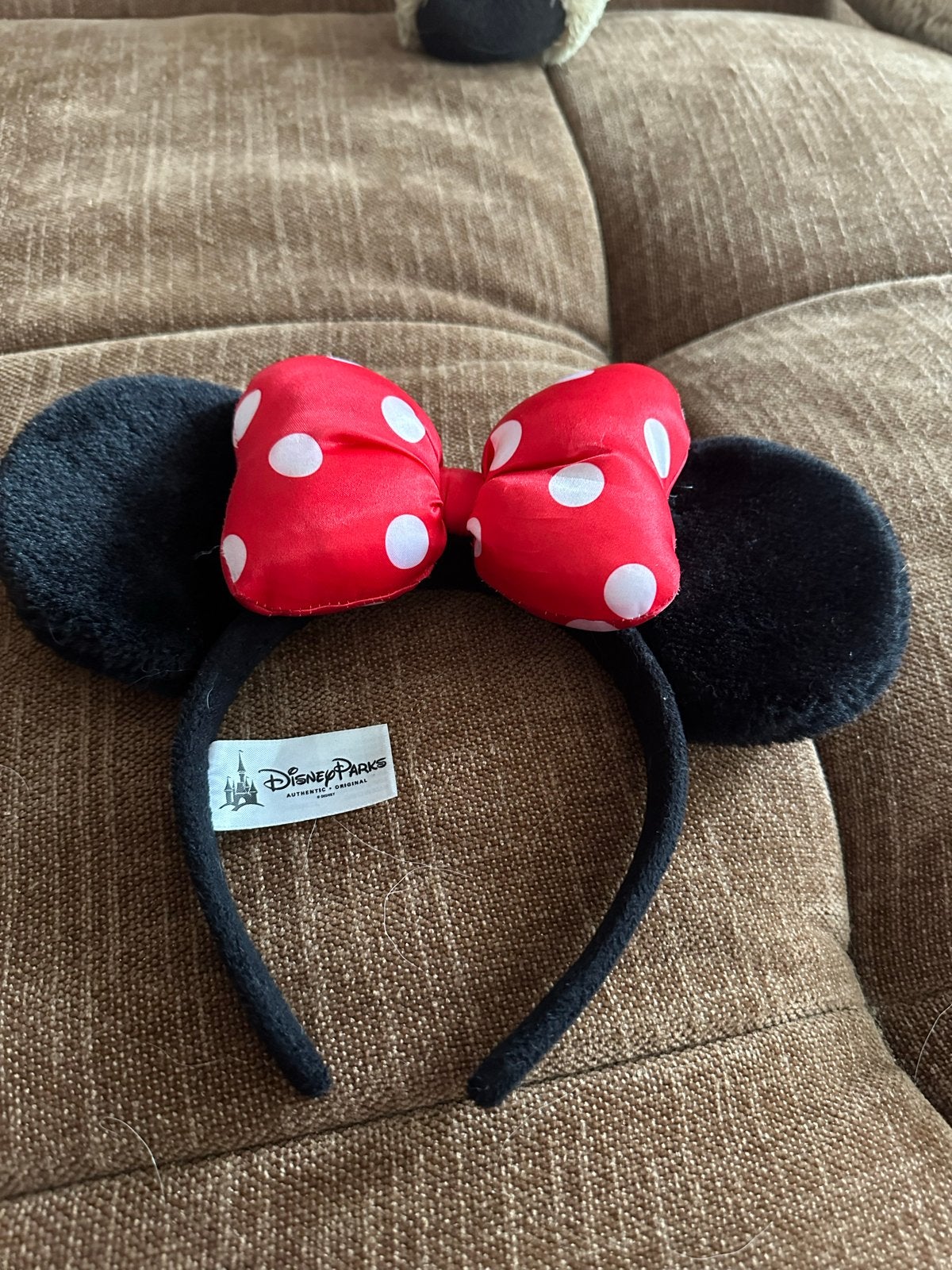 Minnie Mouse oren haarband - Disneyland Parijs, Ophalen of Verzenden, Mickey Mouse, Zo goed als nieuw, Kleding of Textiel