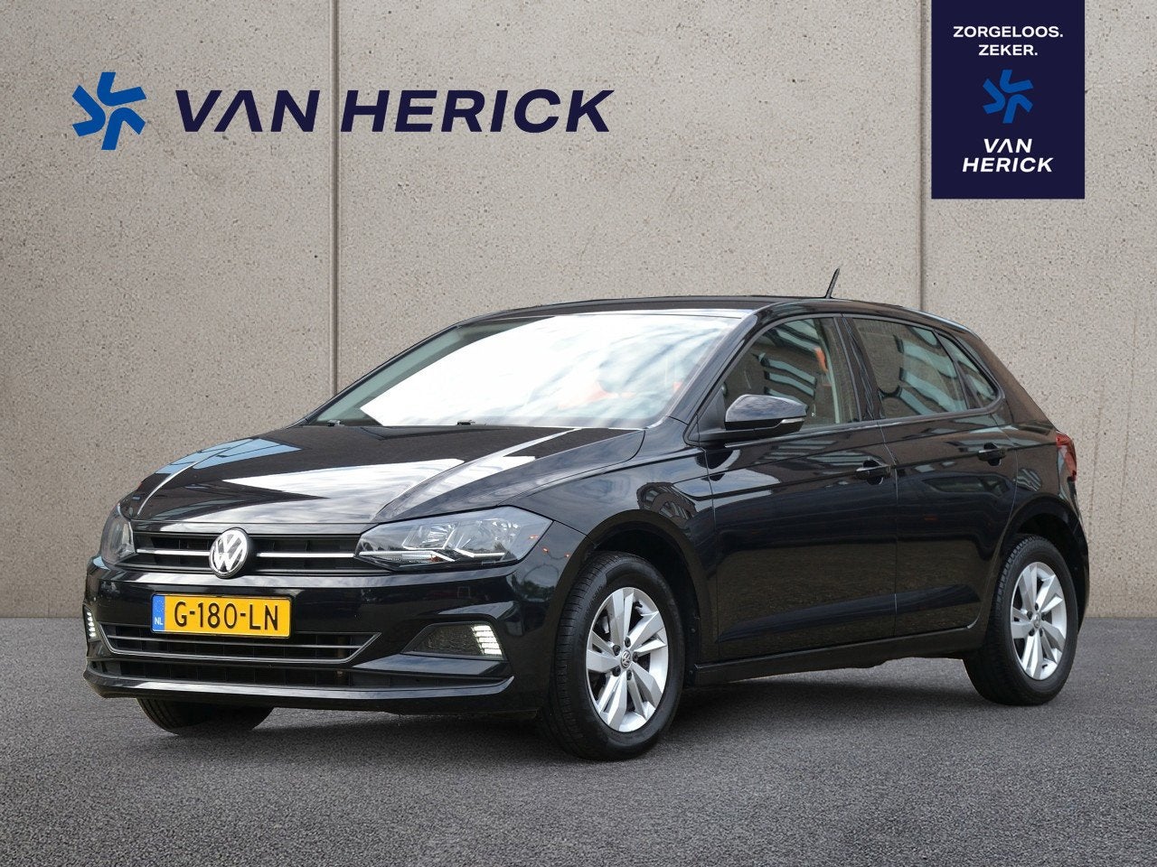 Volkswagen Polo 1.0 TSI Comfortline 95PK Automaat | App Conn, Auto's, Stof, Gebruikt, 95 pk, Bedrijf