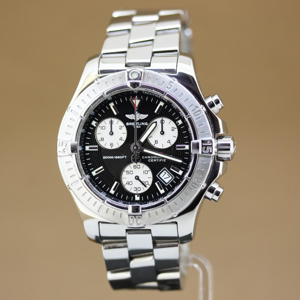 Breitling Colt Chronograph 41 Ref. A73380, Staal, Gebruikt, Staal, Breitling