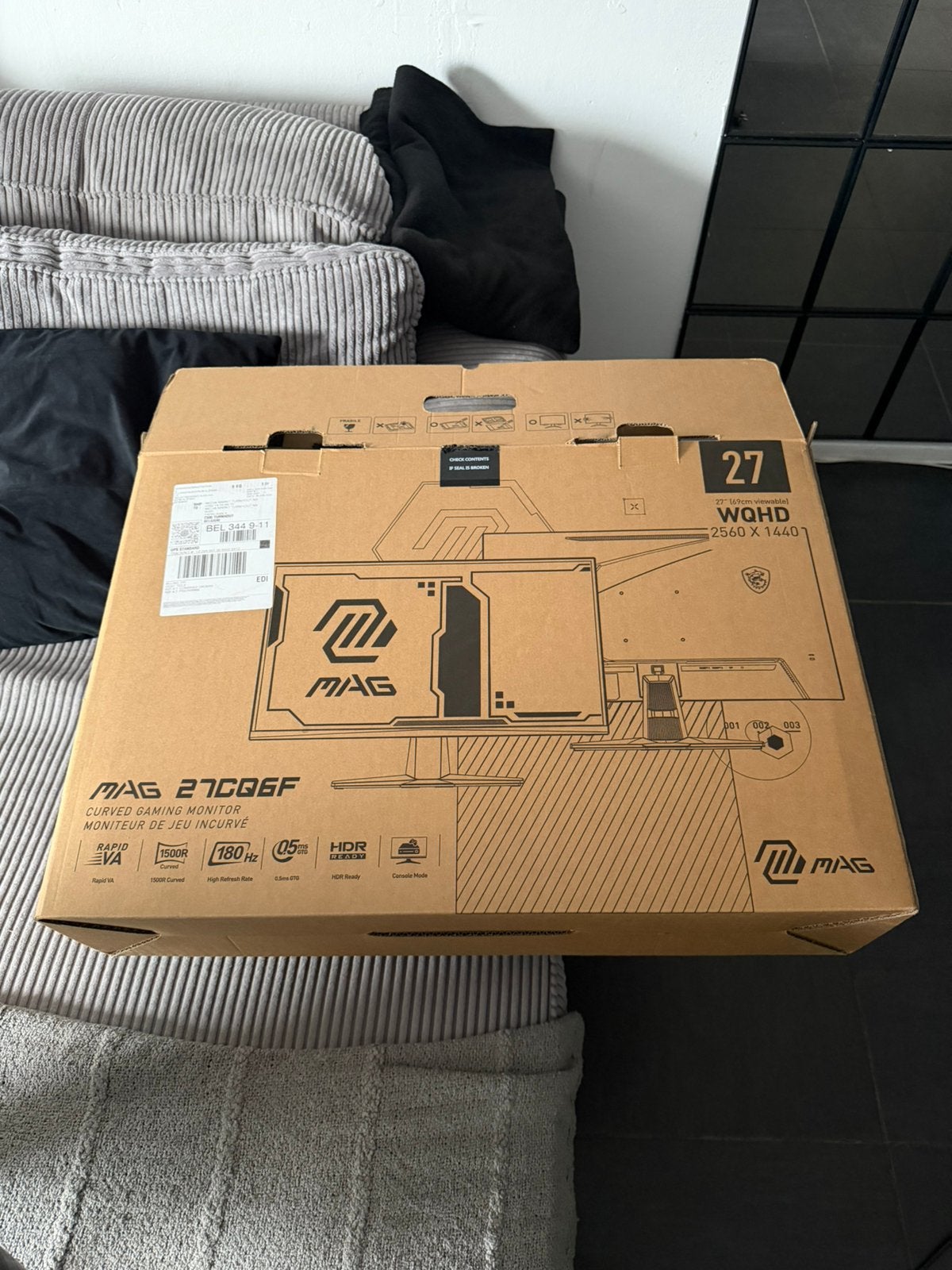 MSI Game monitor 27CQ6F, IPS, Ophalen of Verzenden, 151 t/m 200 Hz, Ultra HD (4K)