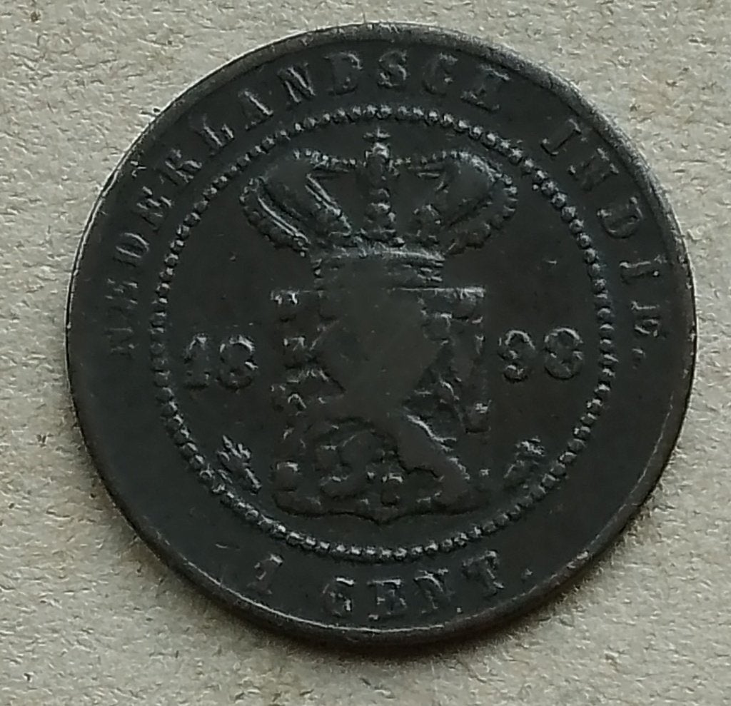 Nederlands Indië, 1 cent 1898, Ophalen of Verzenden, Zuidoost-Azië, Losse munt