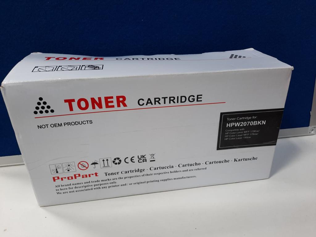ProPart Toner Cartridge HPW2070BKN - Zwart, Zwart-en-wit printen, ProPart, Printer, Nieuw