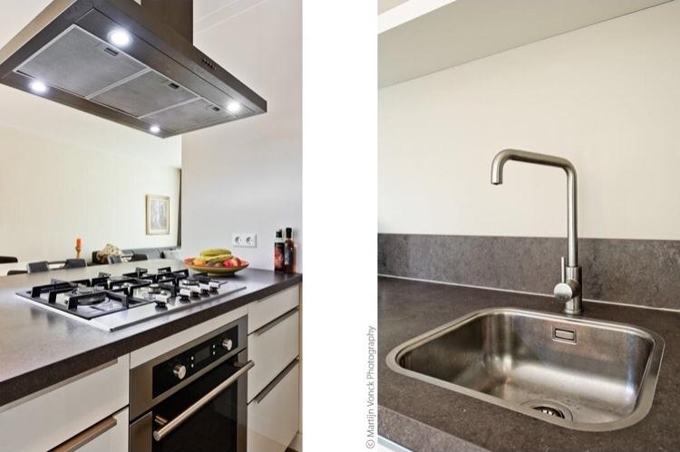 Moderne keuken met kookeiland en oven, Ophalen, Gebruikt, Wit, Overige typen