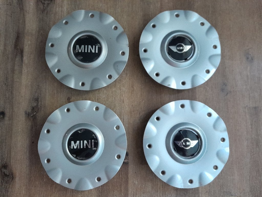 Naafkapjes / Velgdeksels - Origineel Mini - 4 Stuks - 1 Koop, Auto diversen, Wieldoppen, Verzenden, Gebruikt