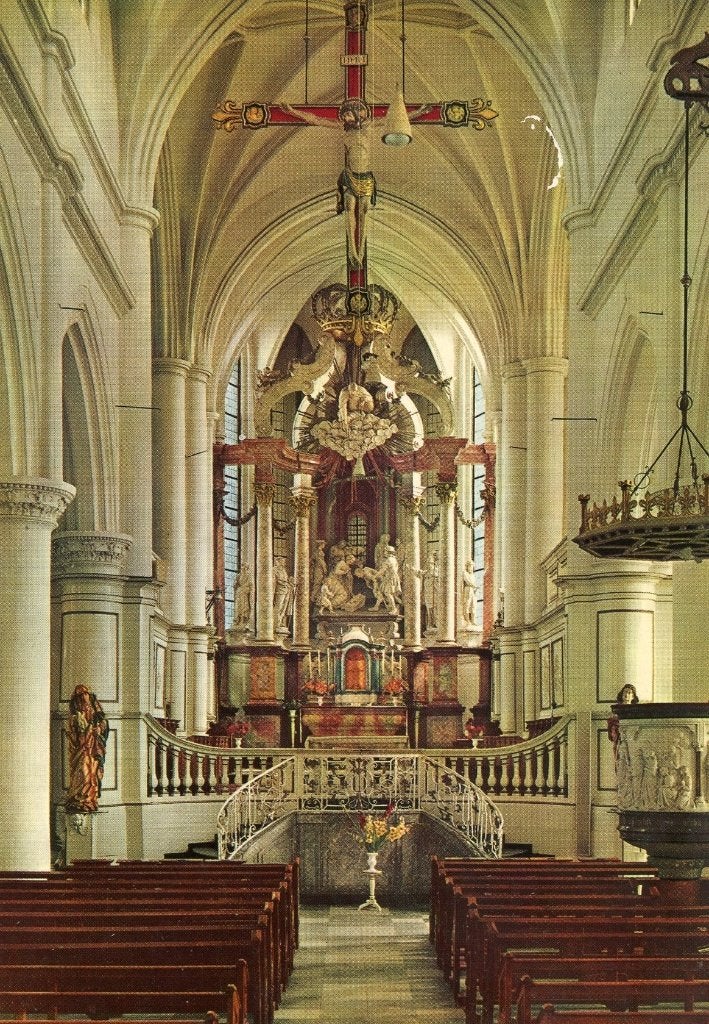 THORN Abdij Kerk Hoofdaltaar, Verzenden, 1960 tot 1980, Ongelopen, Limburg