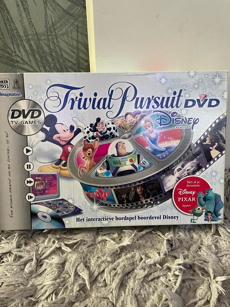Trivial Pursuit DVD Disney Editie - Interactief Bordspel, Drie of vier spelers, Ophalen, Zo goed als nieuw
