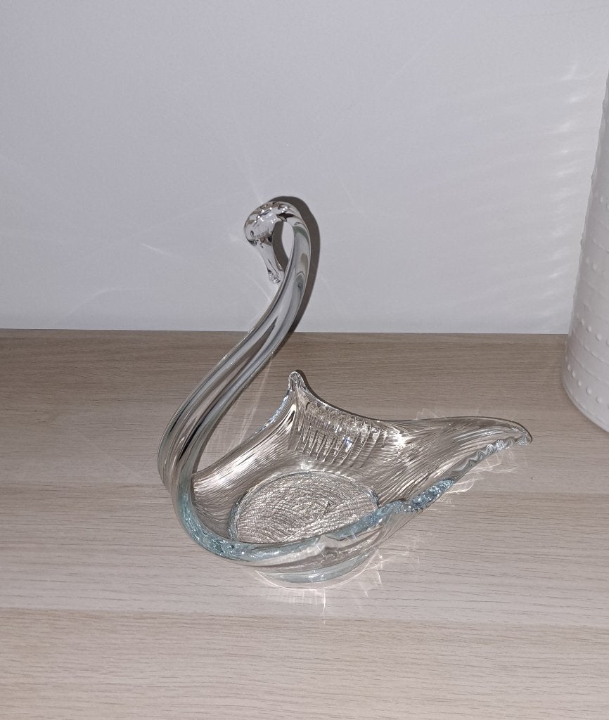 prachtige glazen Zwaan, Ophalen of Verzenden, Gebruikt