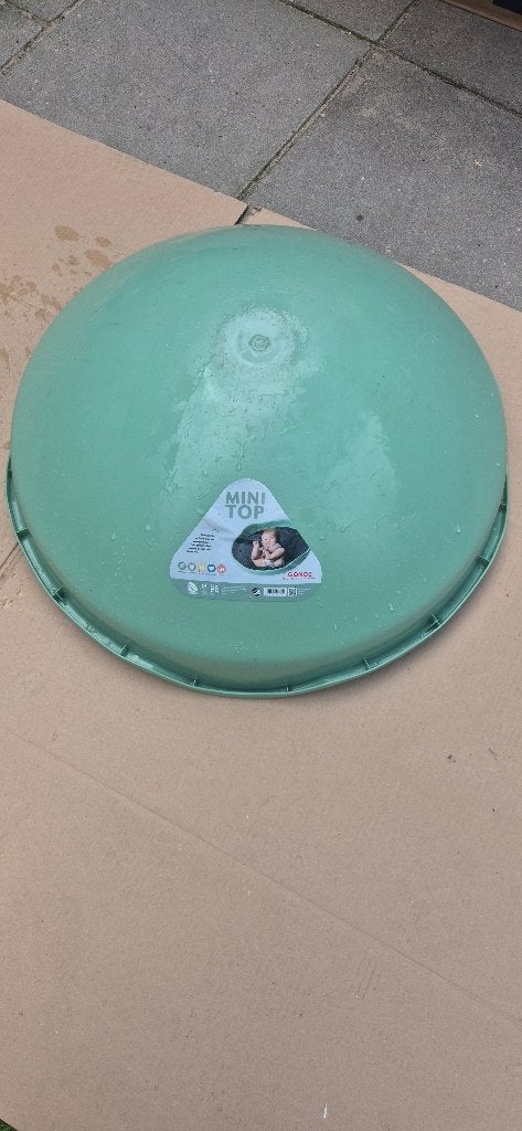 Gonge Mini Top groene wiebeltol / draaitol (Montessori), Ophalen, Zo goed als nieuw, Overige typen