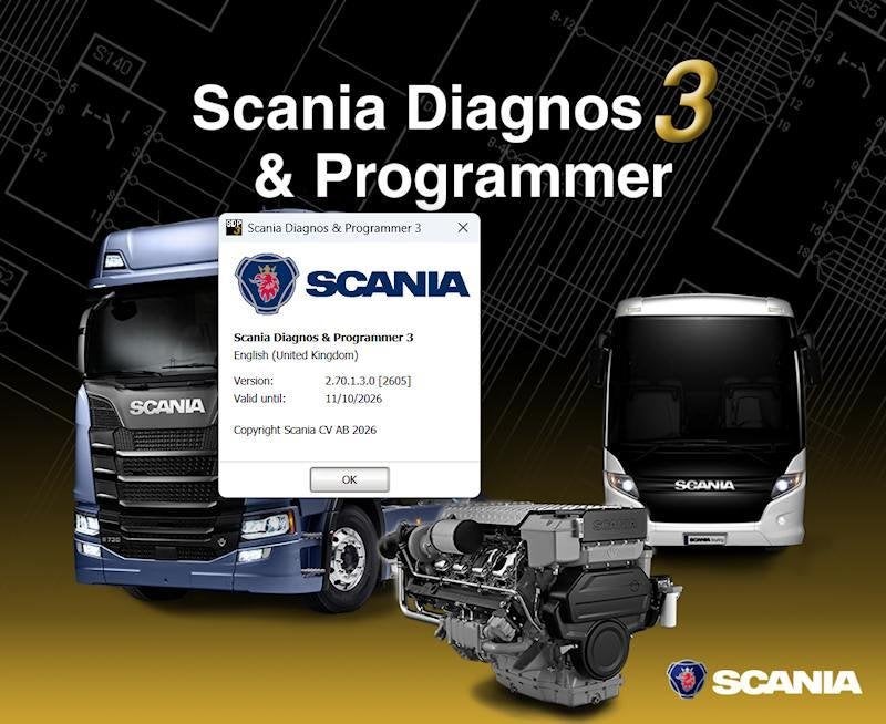 Diagnose Laptop Scania SDP3 V2.70.1.3 / TRUCKS & MARINE+XCOM, Ophalen of Verzenden