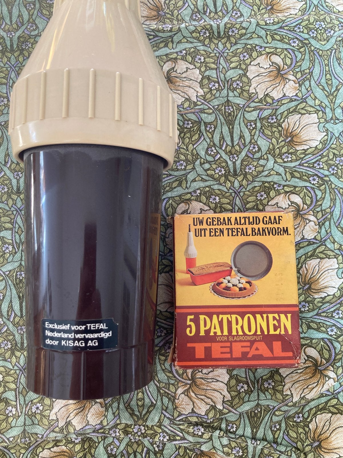 ‼️Retro Tefal slagroomspuit met doosje en gebruiksaanwijzing, Ophalen of Verzenden, Overige typen