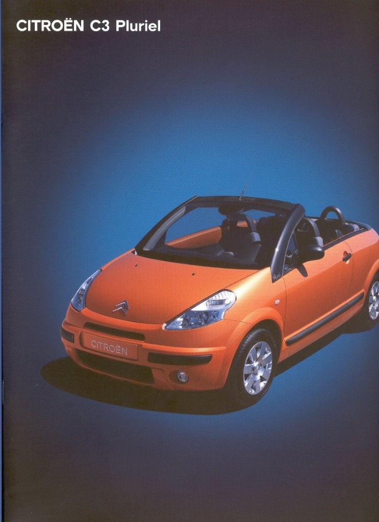 Folder Citroën C3 Pluriel, 2004, Ophalen of Verzenden, Nieuw, Citroën