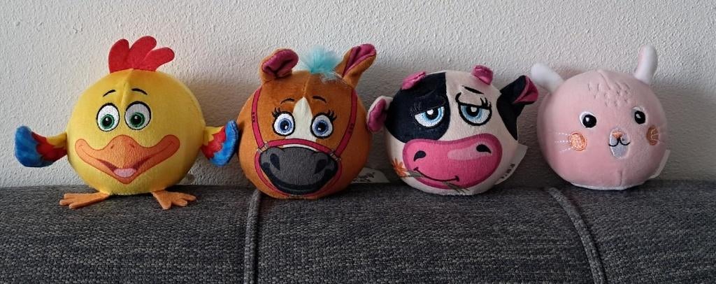 Lidl boerderijmini's en Hema knuffel bal konijn Ruby sqeezy, Lidl, Ophalen of Verzenden