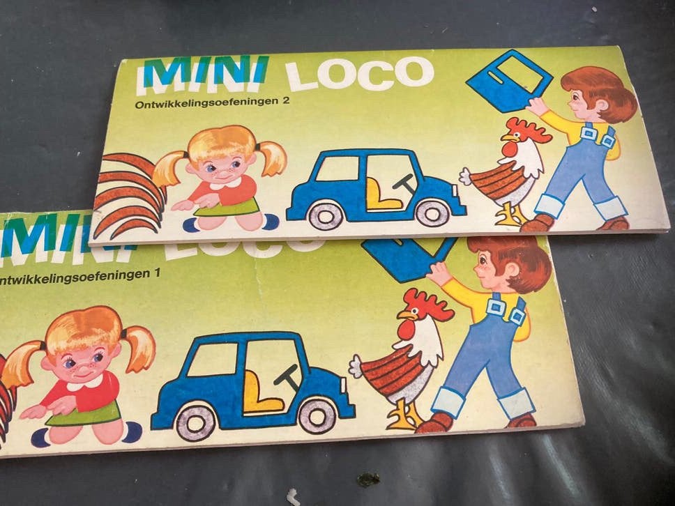 Mini Loco Ontwikkelingsoefeningen 1 & 2, Ophalen, Gelezen, Uitklap-, Voel- of Ontdekboek, 3 tot 4 jaar