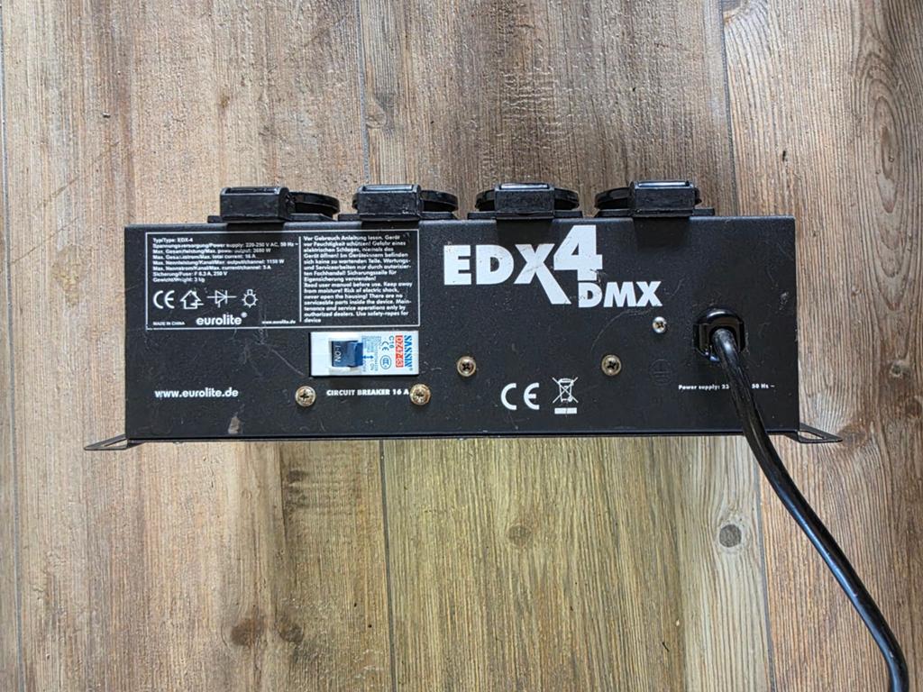 EDX4 dimmer pack DMX aanstuurbaar, Ophalen