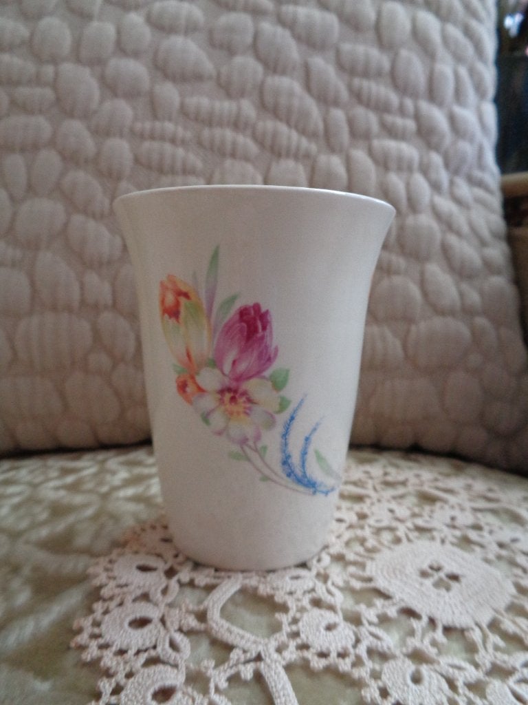 Brocante Beker Tulpen van Mosa ** Mimosa **, Antiek en Kunst, Ophalen of Verzenden